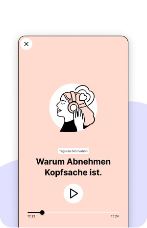 Ein Bild der Valea App während eine Audiobotschaft abgespielt wird.